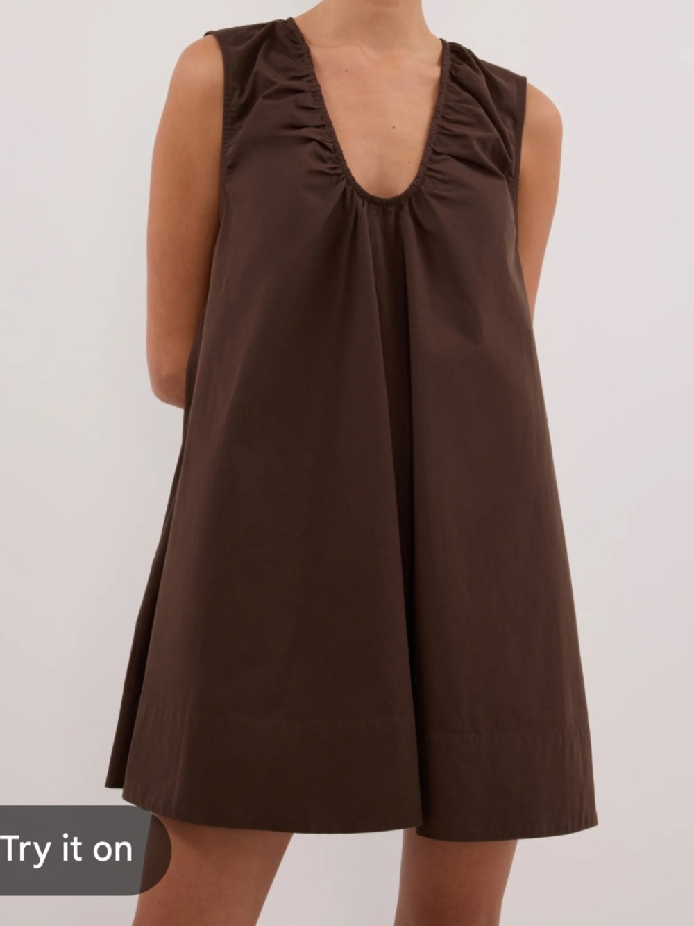 Dissh Gabby Bitter Chocolate Mini Dress